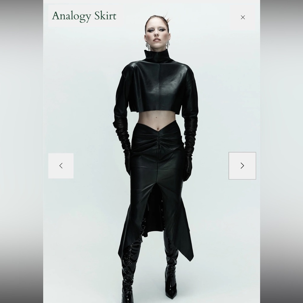 Maticevski Statement Black Mermaid Skirt - Picture 5 of 9
